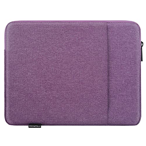 MoKo-Funda-Protectora-Compatible-con-iPad-8a-10297-iPad-Pro-11-202120202018-iPad-Air-4a-1093-105-Surface-Go-2-105-Bolsa-Multifuncional-de-Poliester-con-Cremallera-Doble-Violeta