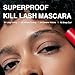 CLIO Kill Lash Superproof Mascara, Waterproof Mascara Black, Lengthening & Lifting for Defined Eyelash, Long-Lasting, Clump & Smudge-Free, for Sensitive Eyes, Korean Makeup Beauty (001 Long Curling)