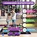 Ysityum Kids Dance Mat Toy with 2 Gesture-Sensing Wristbands - Wireless Bluetooth Light-Up 6-Key Electronic Dance Pad, 6 Games & Music Modes, Birthday Gift for Girls Boys