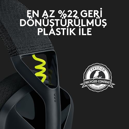 Logitech G435 LIGHTSPEED & Bluetooth Wireless Gaming Headset - Ultra Lightweight 165g over-ear headphones, built-in mics, 18h battery, compatible with Dolby Atmos, PC, PS4, PS5, Mobile - Black