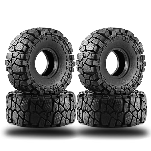 1.9 Crawler Tires?4pcs??Inner black tire foam insert? RC crawler Tires all terrain use? for FCX10 TRX4 SCX10 Pro Gen8 VS4-10 1/10 RC Crawler Car