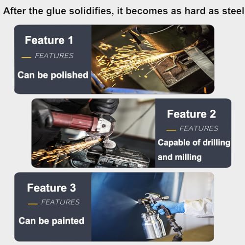 Image of Metal Glue,Part Epoxy ab Glue Heary Duty Weld ，The Strongest Glue All Purpose Repair for Metal Plastic Steel Ceramics Fiberglass., GHUS-HJJ005-RODU