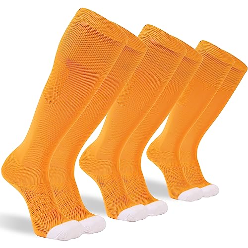 Sunew Halloween Velma Costume Orange Knee High Baseball Socks