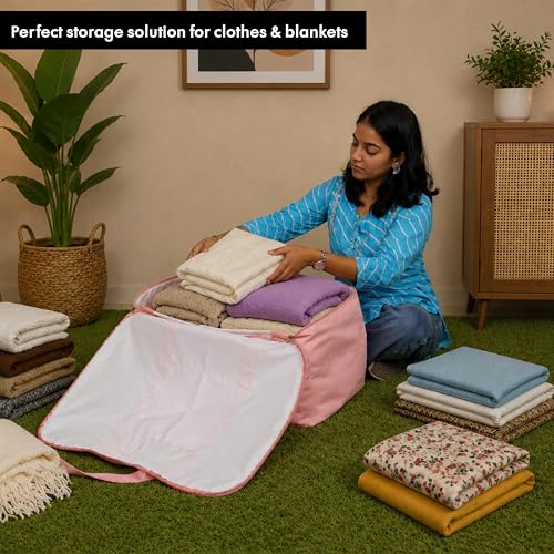 Image of Storite Twill Nylon Big Underbed Storage Bag MoistureProof Cloth Organiser