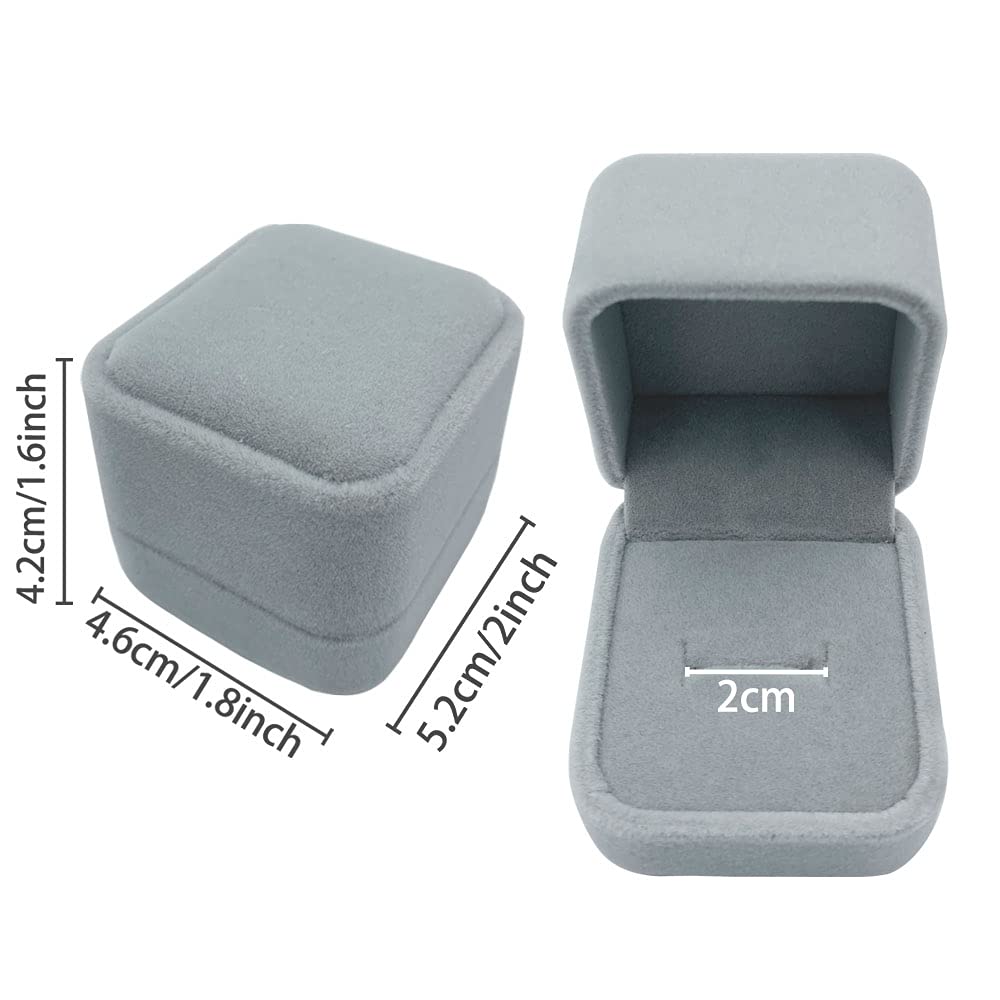 Portagioie in legno, scatola per fedi nuziali, scatola per anelli per orecchini, scatola per gioielli, regalo di gioielli di lusso, scatola per imballaggio, mi vuoi sposare, freeshipping - Italia