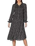 Übergang edc by ESPRIT Damen 011CC1E306 Kleid, 003/BLACK 3, 44