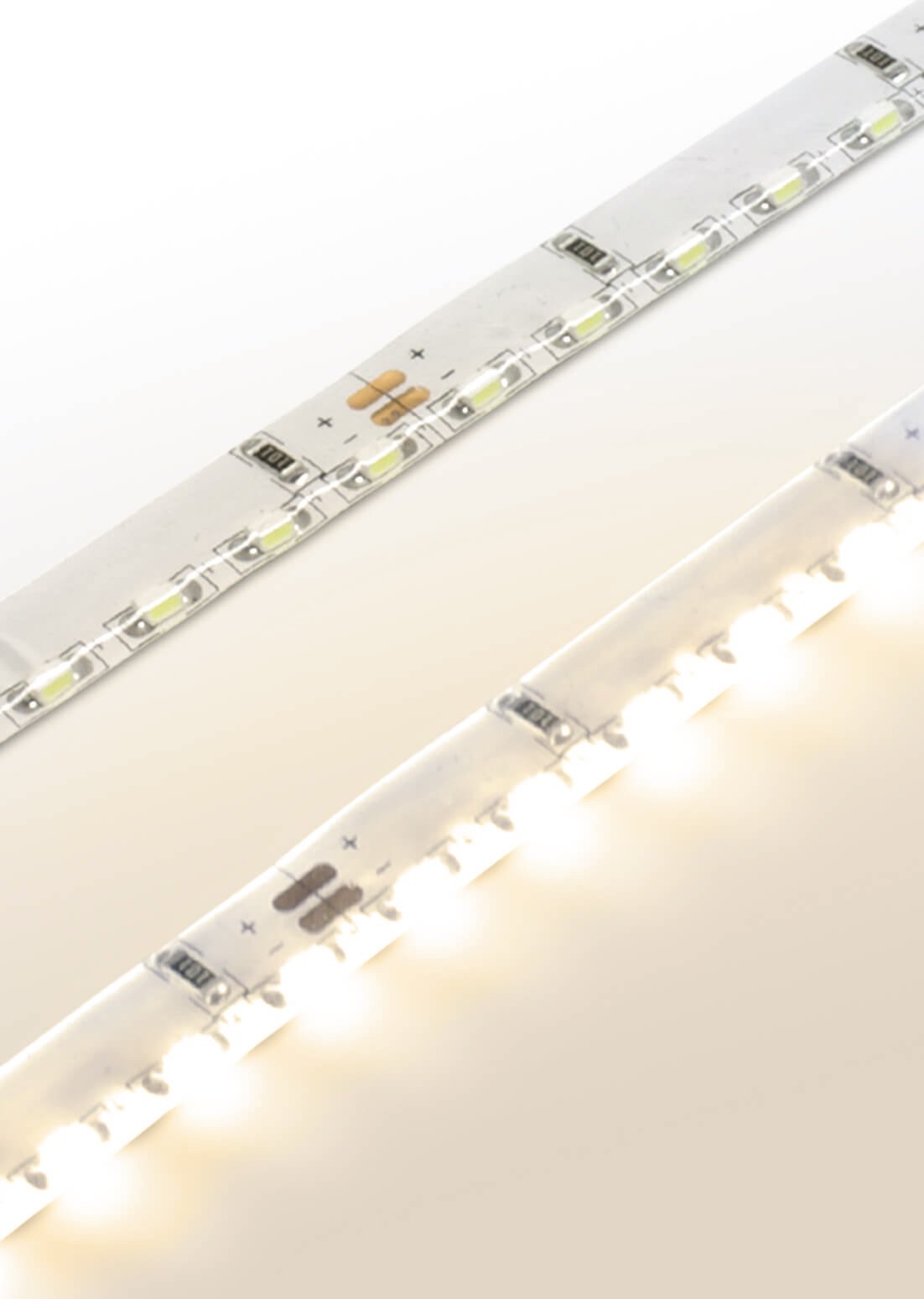 LED Universum Premium Sideview LED Streifen, 1m, warmweiß, 120 LED/m, IP65, 24V, 10W/m, 750 lm/m, seitliche Abstrahlung, inkl. Netzteil