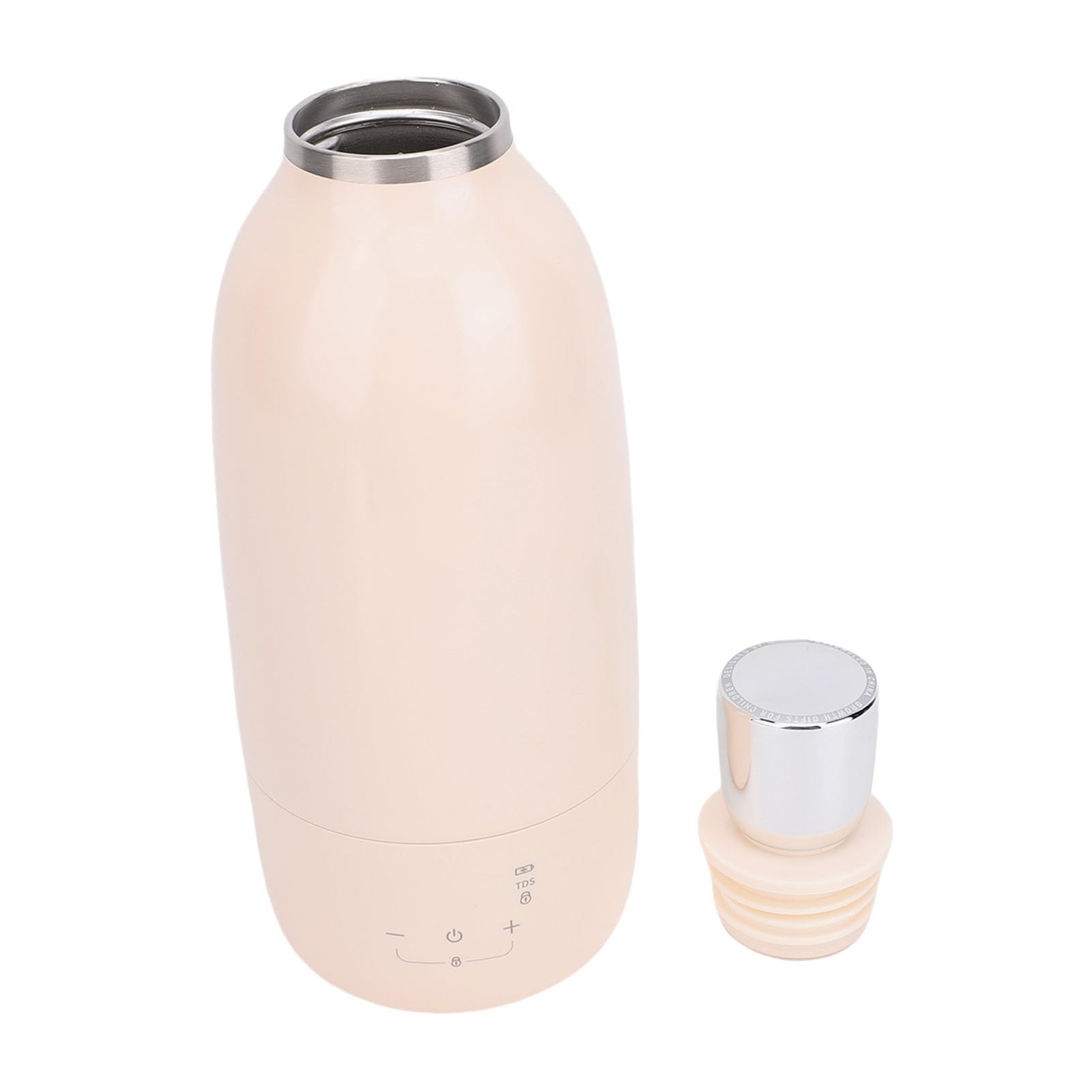 Ausla Chauffe-lait Portable, Bouilloire électrique Portable en Acier Inoxydable 500 Ml avec Batterie 18 000 MAh, Contrôle de la Température de 98,6 °F à 212 °F, Isolation 50 H pour Utilisation en