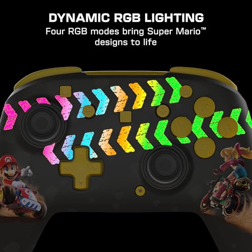 Image of Turtle Beach Rematch Wireless Gaming Controller: Mario Kart World, Switch 2 | Nintendo Switch OLED, TMR Thumbsticks, Rechargeable 40-Hr Battery, 2 Mappable Back Buttons, Motion Controls, Mario Kart World
