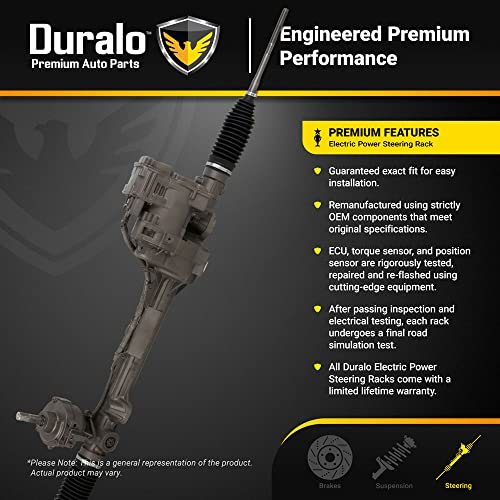 Image of Duralo Electric Power Steering Rack & Pinion For Buick Regal LaCrosse & Chevy Impala - Duralo 247-0016 Remanufactured (Renewed)