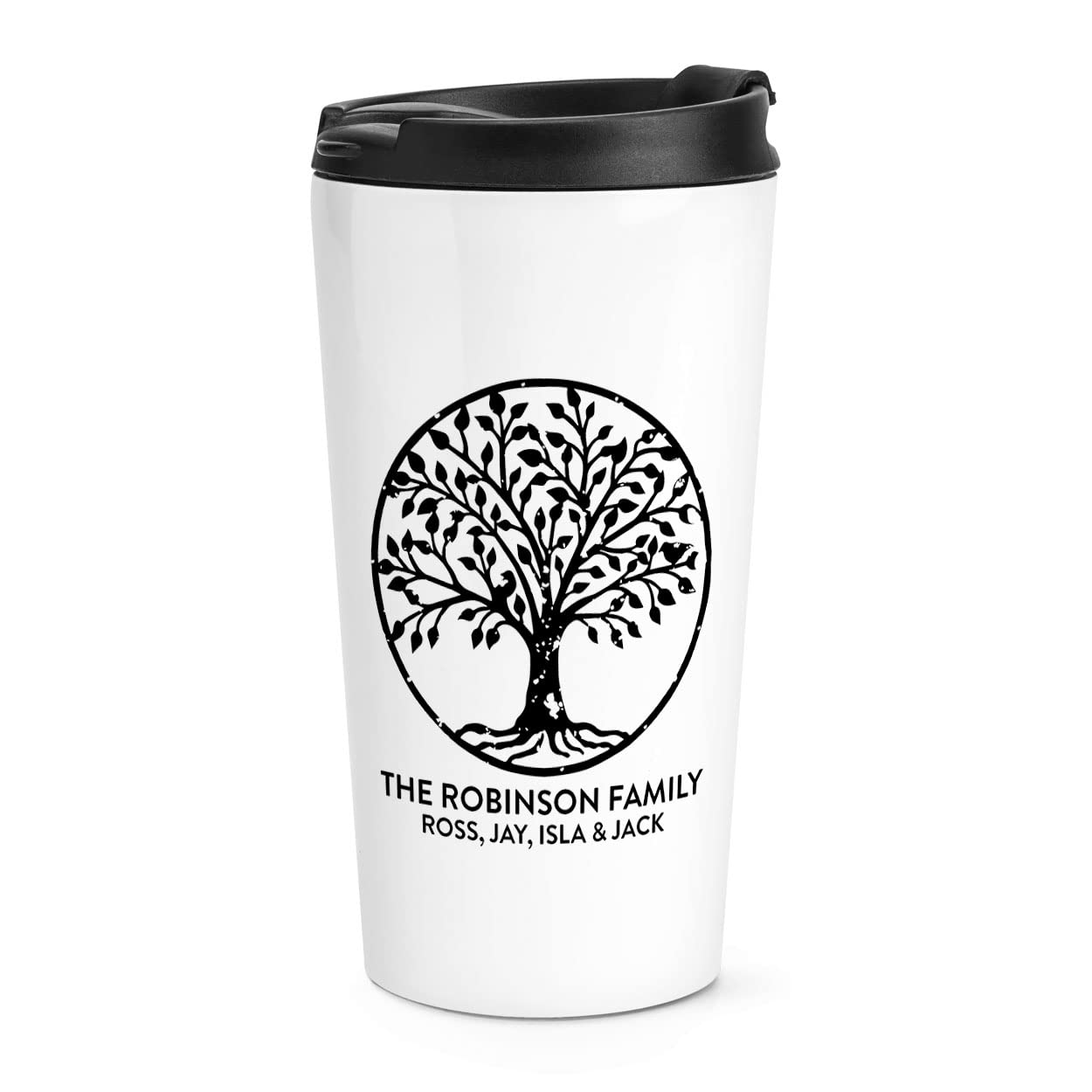 Personalised Tree of Life Travel Mug Cup