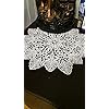 Rund Spitze Tisch Tischset Blumen Stickerei Party Heim Dekor Ess