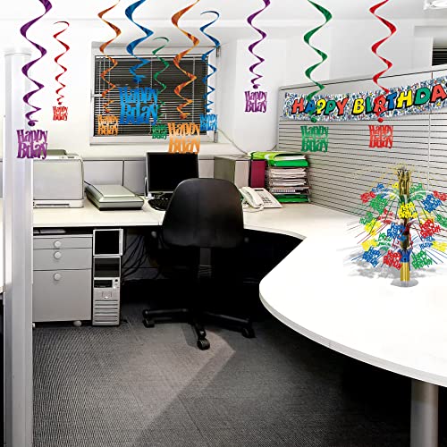 Beistle 57634 Happy Birthday Whirls Party Accessory thumb #2