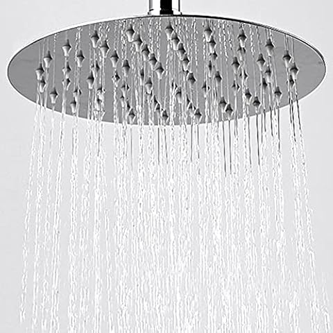 EINFEBEN 12 zoll Runde Regenduschkopf Edelstahl Regendusche Schwenkbar Einbauduschköpfe Cover