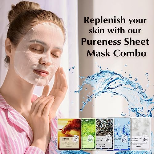 TONYMOLY MASK PACK OF 10 (Pureness Sheet Mask Combo, 10 Count) - Image 5