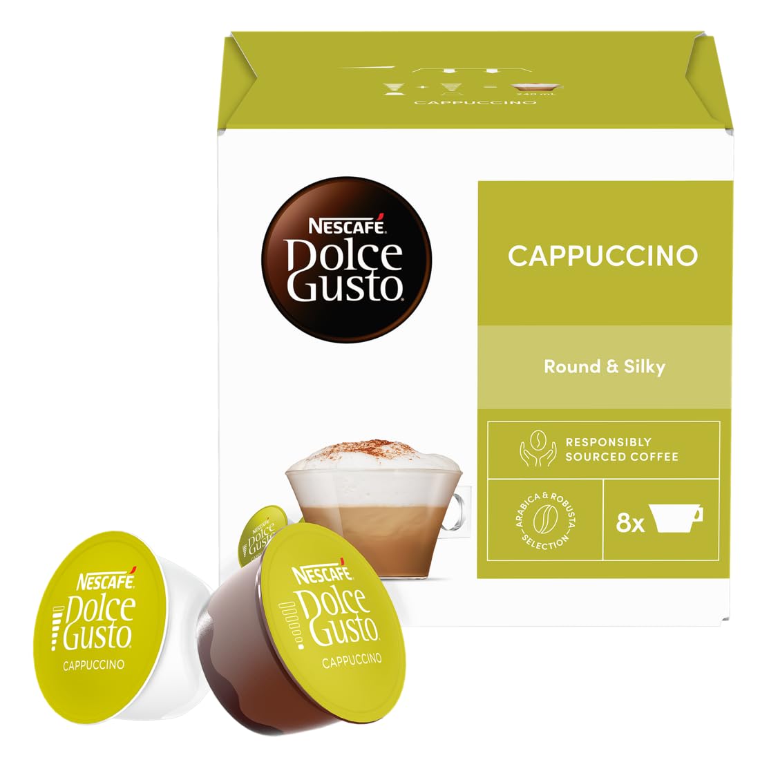 NESCAFÉ DOLCE GUSTO Cappuccino Coffee Capsules Box of 16 servings