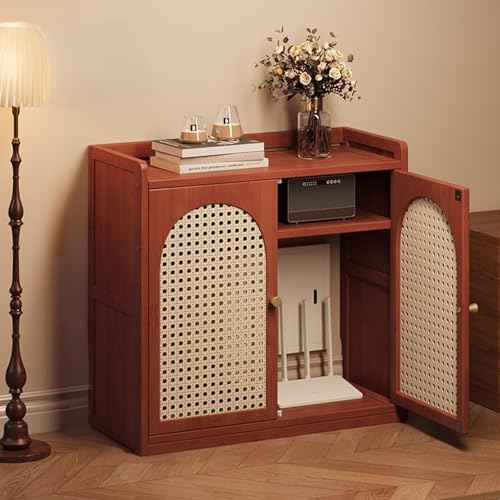 WiFi���[�^�[���[�L���r�l�b�g ���u�������[�^�[���[�{�b�N�X���f���A�d���^�b�v�E�P�[�u�����[�p�n�C�_�[�I�[�K�i�C�U�[ �ƒ�p�E�I�t�B�X�p(Reddish brown,26.4x23.2x9.8in)