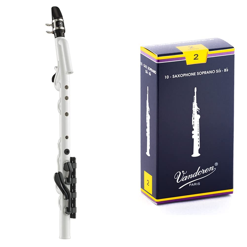 YAMAHA YVS-100 Strumento a Fiato, Alto Venova in C & Vandoren SR202 Box 10 Ance Traditional 2 Sax Soprano