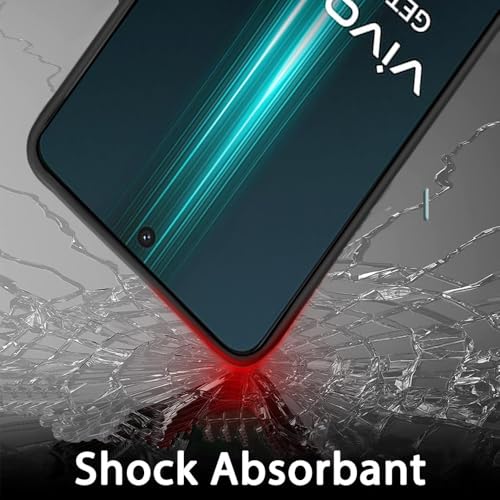 Image of TOUCCH Back Case Cover for Vivo T4 / iQOO Z10 5G| Shock Proof Design & 360 Degree Protection| Premium Soft Black Cover for Vivo T4 | Silicone Sand Blast - Black