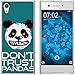 Produktbild PhoneNatic Case kompatibel mit Sony Xperia XA1 Silikon-Hülle Crazy Animals Panda M2