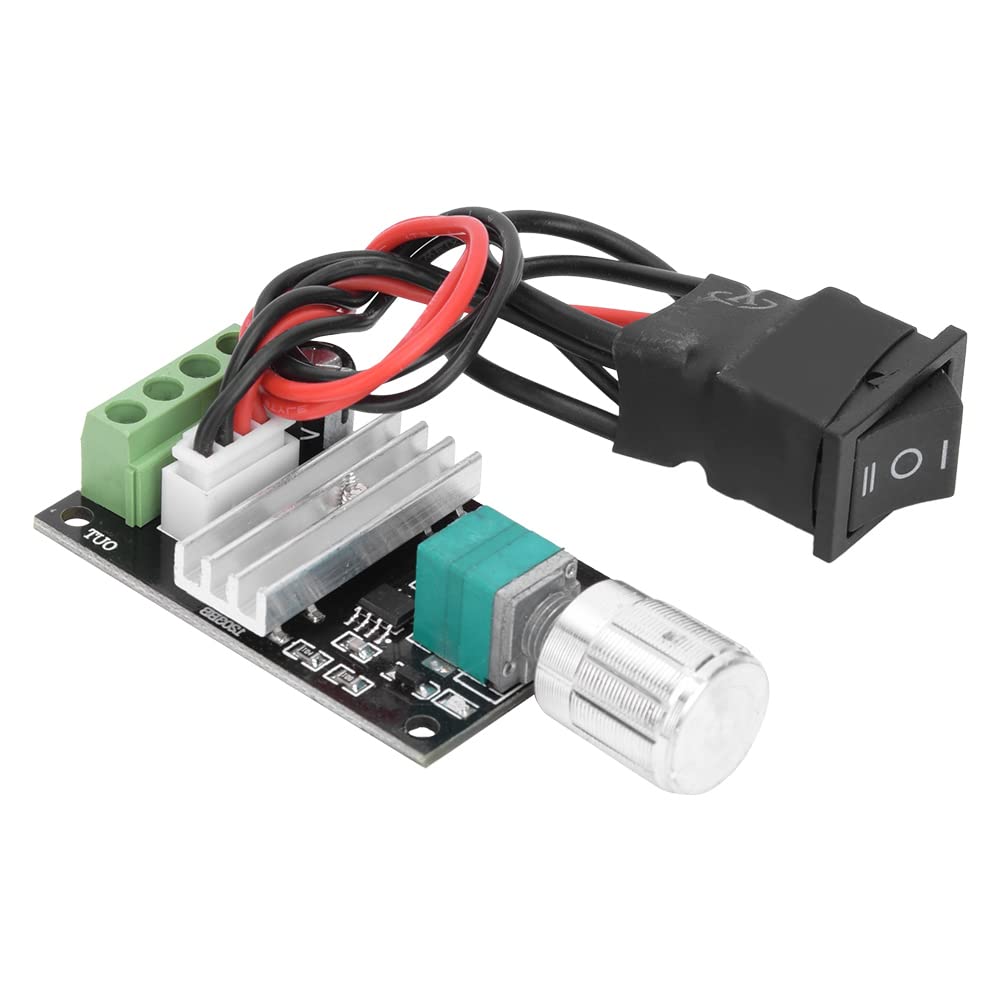 Motor Speed Regulator, 6-28V 3A Motor Speed Governor Long Service Life Easy To Wire with Reasonable Circuit Layout for DC Brush Motor-image-45