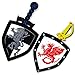 Super Z Outlet Children's Foam Toy Medieval Joust Dual Dragon Sword & Shield Knights Set Lightweight Safe for Birthday Party Activities, Event Favors, Toy Gifts