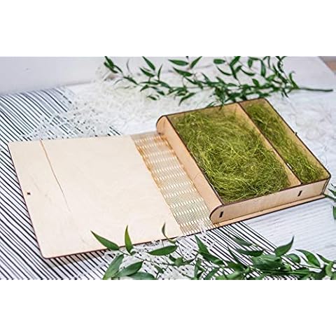 Plywoods usb Box (without usb) Print & USB Flash Drive Box personalize flash drive photo box gift wedding box Proof Box for Photo gift (Sizal) Cover