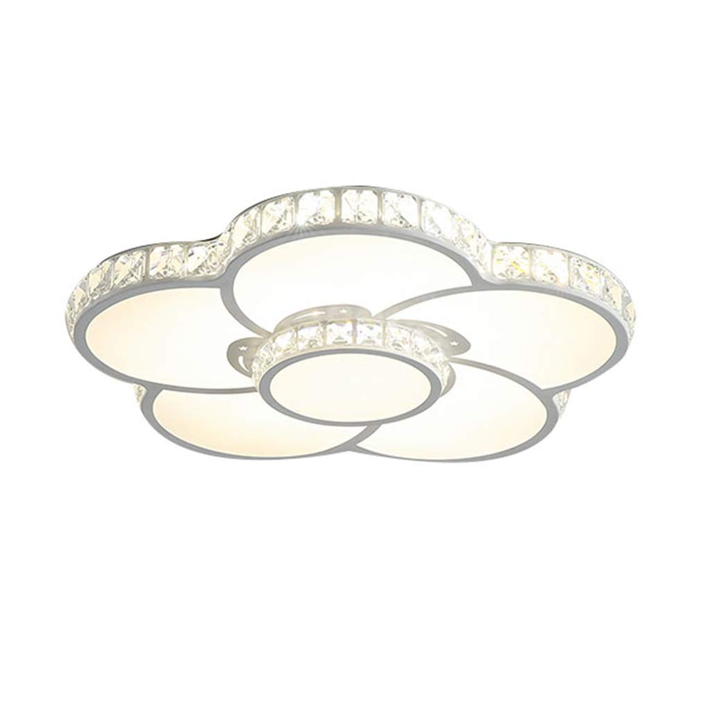 HynJGih LED Ceiling Lamp Living Room Headlights Crystal Lamps Simple Modern Style Lamp for Home Bedroom, Size: 80cm(60cm)