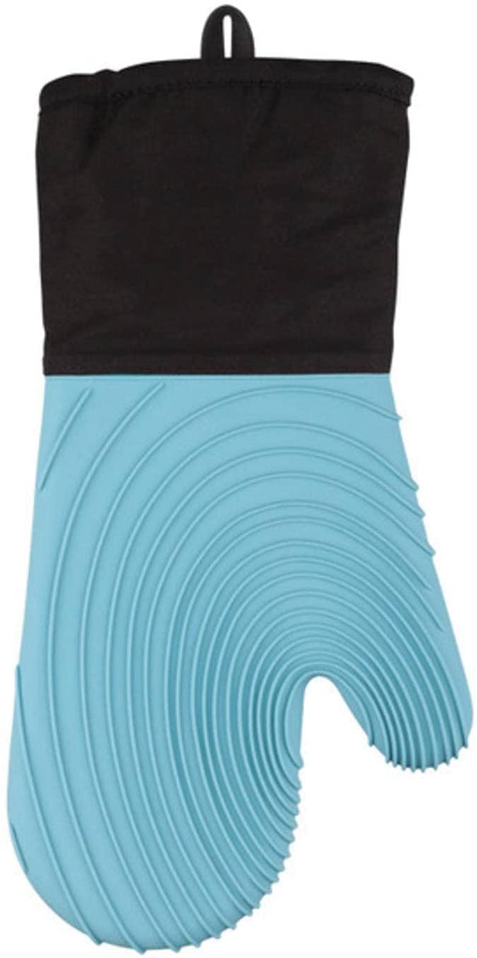Guantes de horno Guantes de horno resistentes al calor, guantes de horno de algodón de silicona, guantes de horno antideslizantes para cocinar a la parrilla Lavable a máquina para cocinar, hornear y a