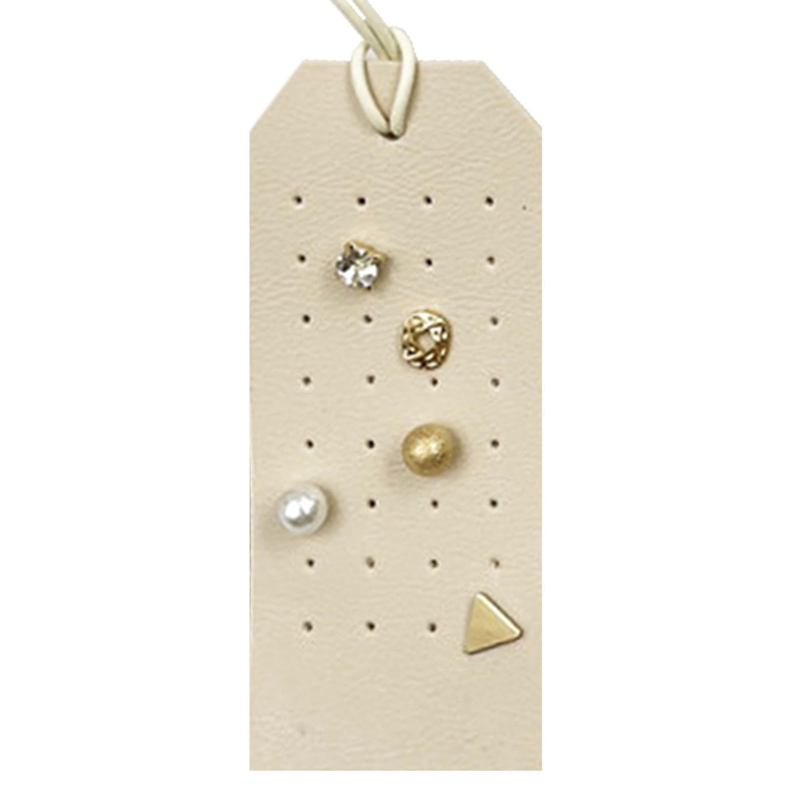 Eula Stud Earring Holder Organizer - Earring Display Hanger Jewelry Showcase 32 Holes - Earrings Display Boards for Women & Girls Room Decor