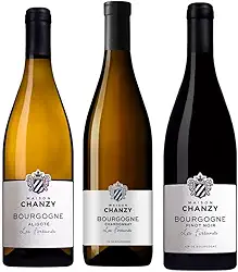 Maison Chanzy, Trio de Vinhos Bourgogne 3 uvas rainhas da Borgonha - Aligoté, Chardonnay e Pinot Noir, 750ml