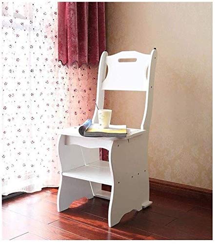 Chaise échelle multifonctionnelle pliante et escalier domestique blanc à 4 marches