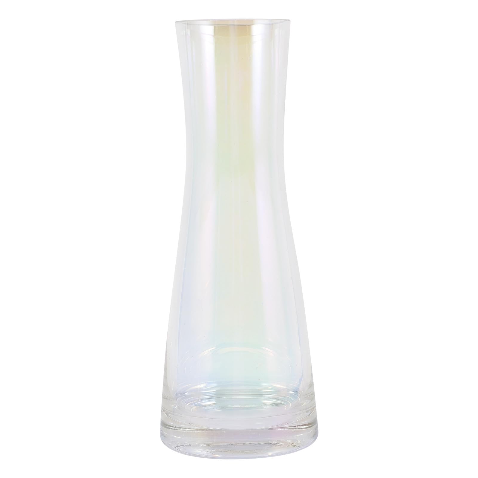 Vase à fleurs en verre pour décoration de table au design classique et lignes épurées