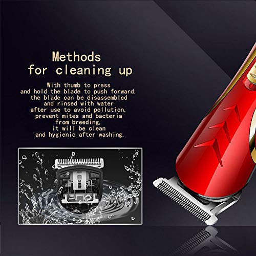 KEMEI Men's Self Hair Cutting Haircut Trimmer Cutter Cordless Electric Hair Clipper Razor Rechargeable Professional Shaver Beard Trimmer Grooming Shaving Machine - Thumbnail 6