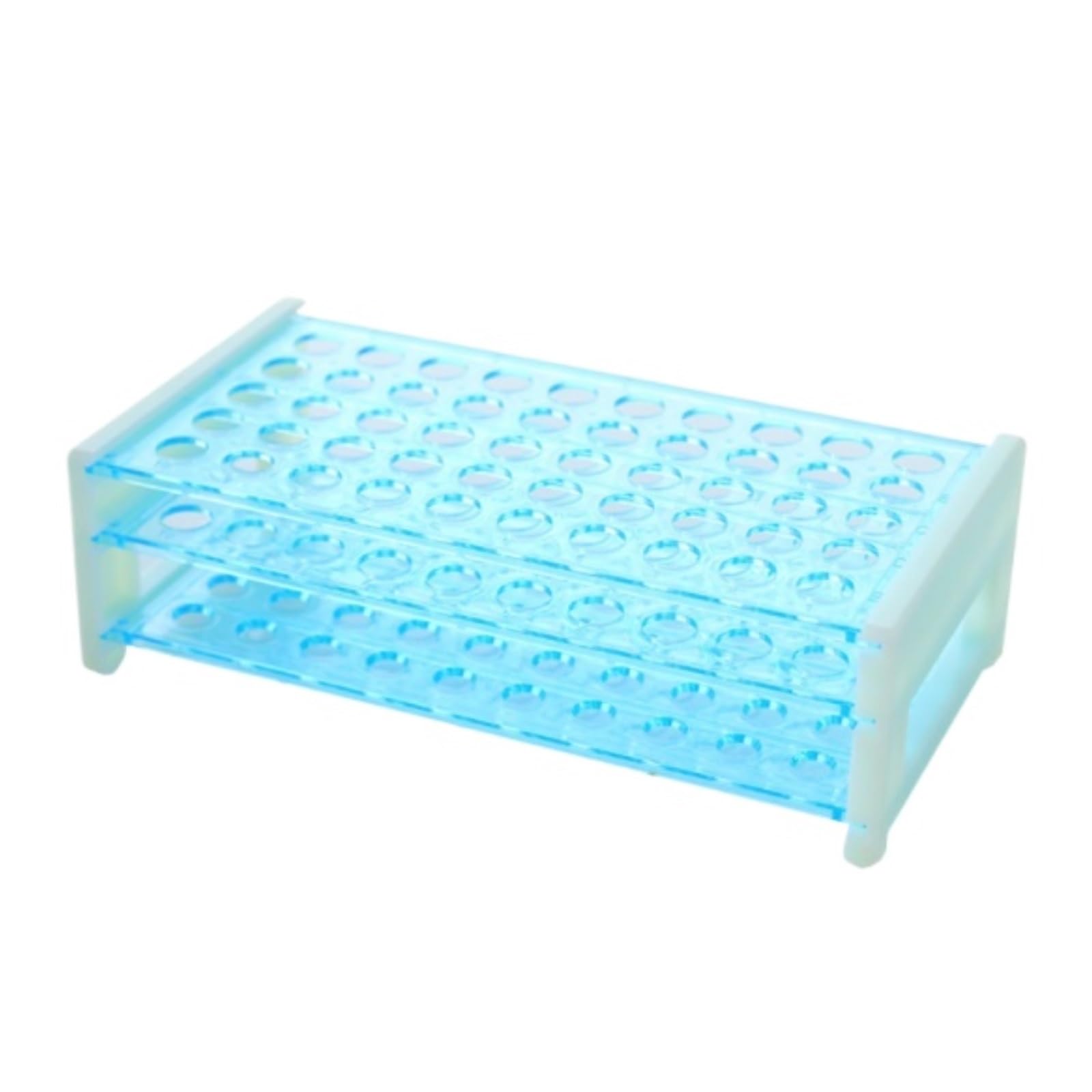 CVdrtyED Classroom Test Tube Rack Rectangular 50 Well Laboratory Test Tubes Rack Holder Removable Scientific Experiments