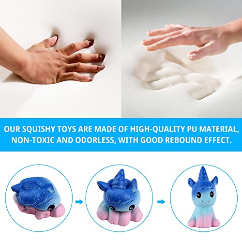 Anboor 4.9 Inches Squishies Unicorn Galaxy Kawaii Soft Slow Rising Scented Animal Squishies Stress Relief Kids Toys Children's Day Gift (Galaxy) #TOP2