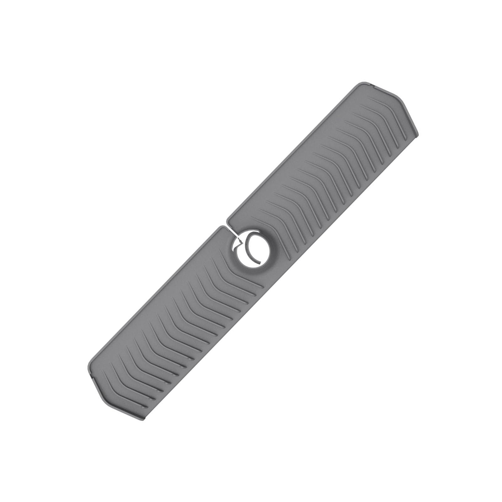 Piceioep Extra Large Anti Splash Sink Pad Offering Customizable Opening Size for Different Faucet Setups Slip Sink Pad