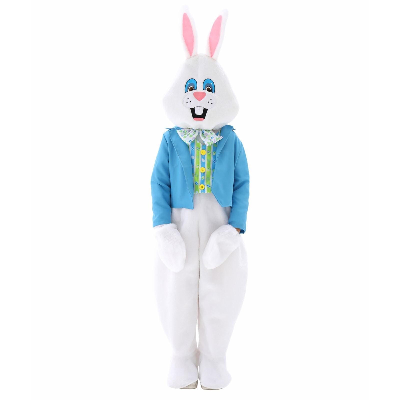 F Fityle Costume de Lapin de Pâques Déguisement Enfant Lapin Ensemble Complet Polyester Accessoire Tenue Théâtre Adapté pour Rôle Scène Jardin d'enfants, L