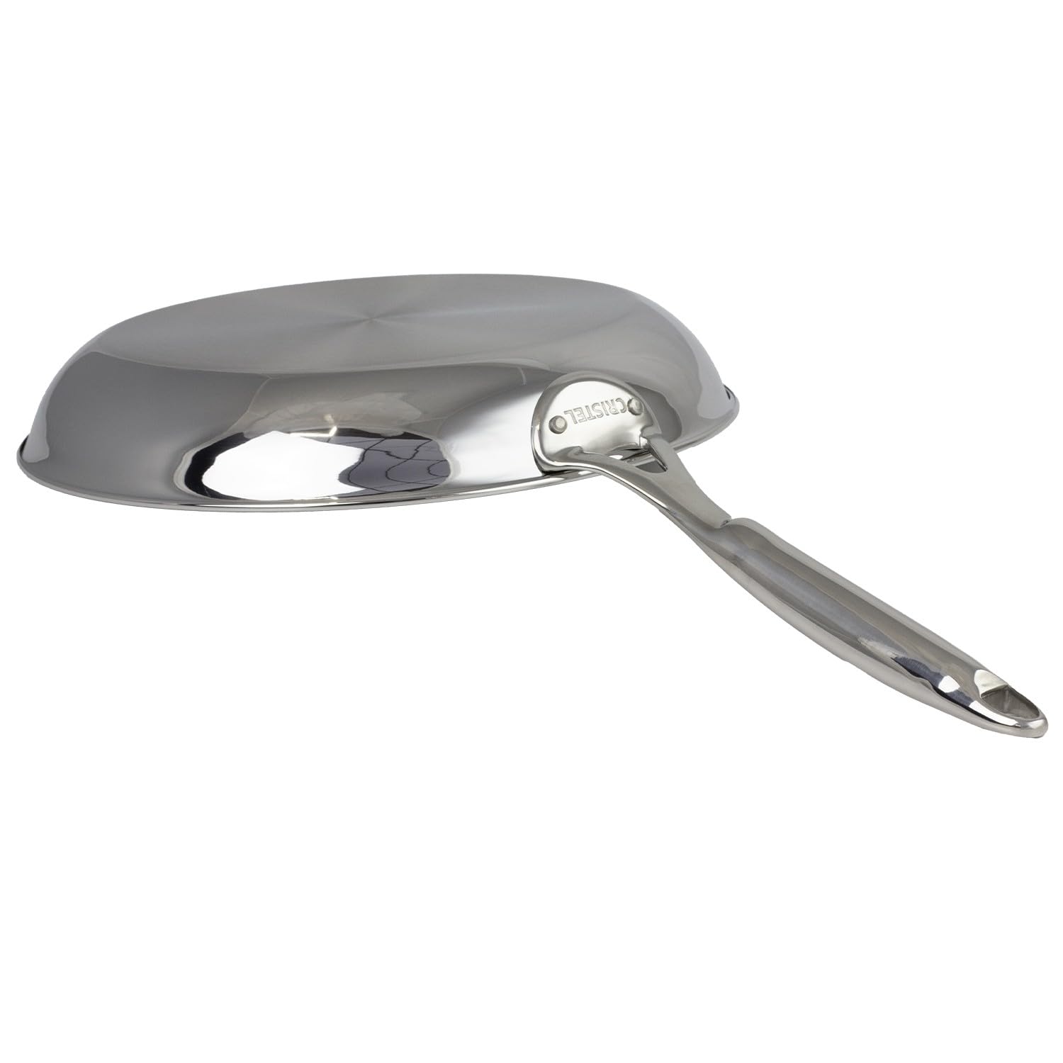 Cristel - Poêle inox 26 cm Castel Pro 5 PLY Poignée fixe - CRISTEL