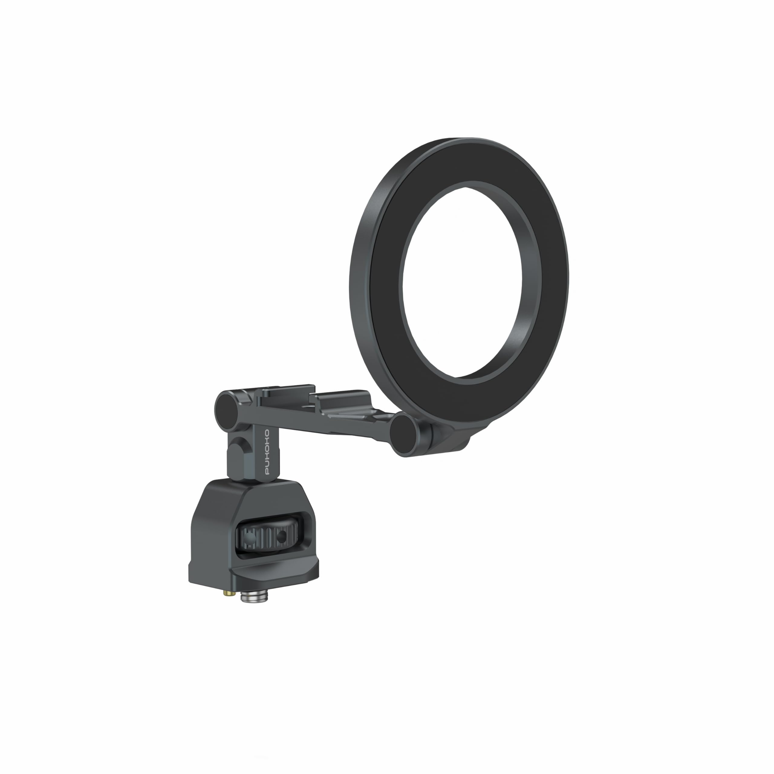 Support Magnétique pour Téléphone Magic Arm avec Plusieurs Trous de vis 1/4’’ pour Le Montage de Plusieurs Appareils, Convient à la Plupart des Téléphones