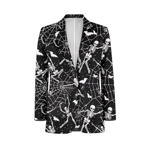 Mens Halloween Sport Jacket Lightweight Men's Suit Jacket for Party Banquet Lapel Mens Sport Coats with Pockets2