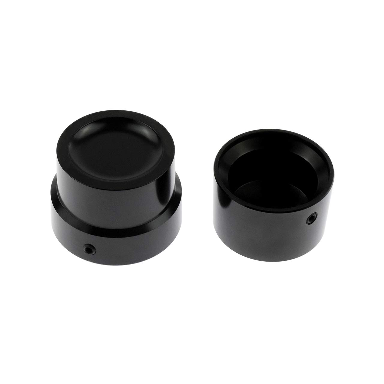 Copridado Asse Posteriore Anteriore Coperchi Asse Fit per Harley Sportster Xl 1200 Dyna Softail Fat Boy Touring Street Road Electra Tri Glide 4 Pezzi Nero