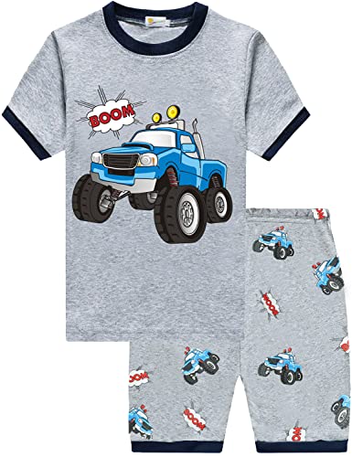 Pajamas Set for Boys Kids Short Pjs Baby Summer Cotton Sleepwear Monster Truck Nightwear Toddler Boy Jammies Summer Pj Size 2T Pajamas Set for Boys Kids Short Pjs Baby Summer Cotton Sleepwear Monster Truck Nightwear Toddler Boy Jammies Summer Pj Size 2T