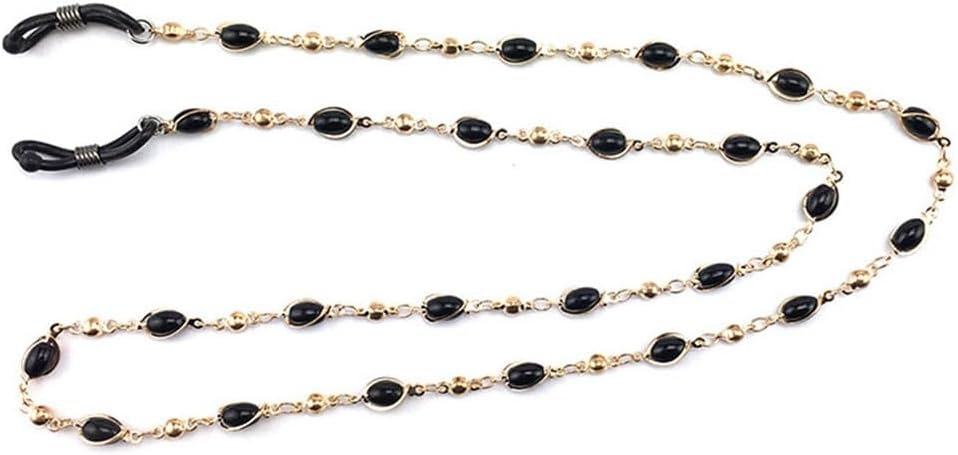 Eyeglasses Chain Lanyard Accessories Anti-Loss Rope Beaded Mouthpiece Necklace