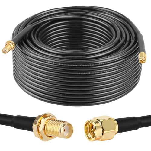 Cable SMA macho a hembra de baja pérdida para mejorar recepción de señal ADS-B y GPS