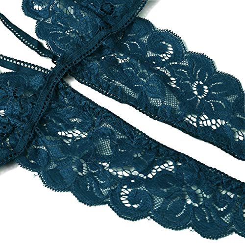 Image of Donnalla Women's Deep V Lace Teddy One Piece Lingerie Cutout Strappy Lingerie