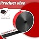Gummistreifen Selbstklebend, 25mm(W) x 1.5MM(T) x 9.8Ft(L) Neopren Gummidichtung Selbstklebend Bautenschutzmatte Solide Gummi Dichtband für DIY Dichtungen, Bodenschutz, Stoßdämpfung, Anti-Rutsch