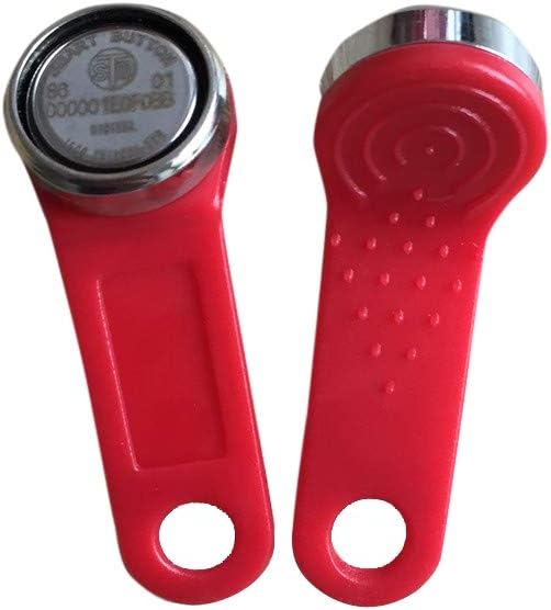 Amazon.com: YARONGTECH Red ibutton Dallas DS1990A-F5 Key fobs with ...