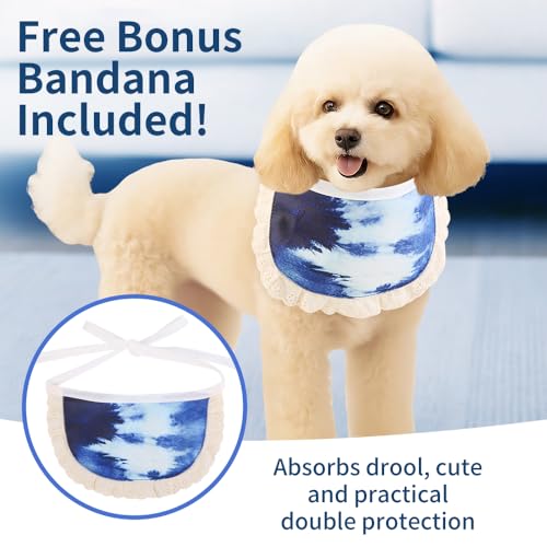 Image of Surgery Recovery Suit for Female Male Dog, Soft Onesie After Spay Neuter,XS | E-Collar Cone Alternative Anti Licking Abdominal Wounds, Small Puppy Cat Dogs Full Body Onesies,Medical Pet Bodysuit with Bib