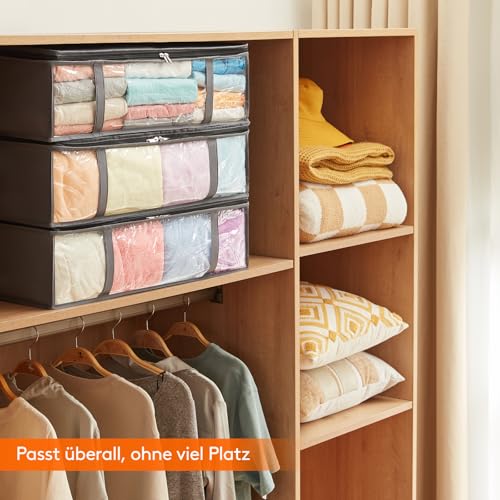 Lifewit 4 Stück 40L Unterbett Aufbewahrungsbox, Faltbare Unterbettkommode – Ansicht 6